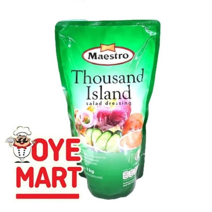 

Tersedia Maestro Thousand Island Sauce 1kg Saus Salad Creamy