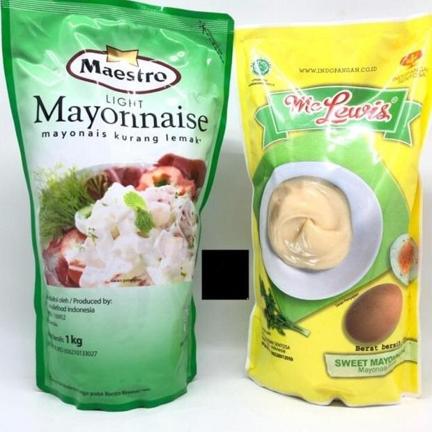 

Tersedia Maestro dan Mc Lewis Mayonnaise 1kg - Paket Hemat Saus Mayo