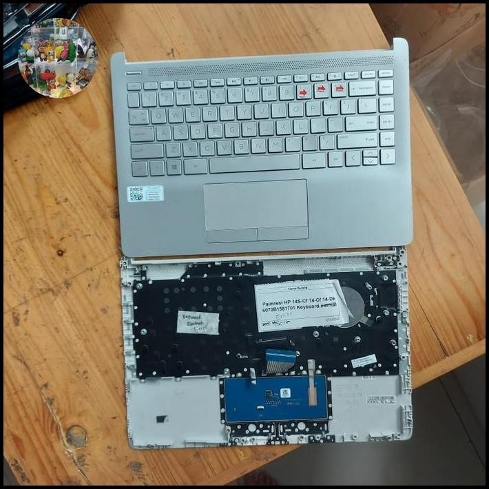 Frame Keyboard Error Minus Scrath Palmrest Laptop HP 14S CF 14-CF 14-DK 14-CF HP 14S-CF HP 14S-DK HP