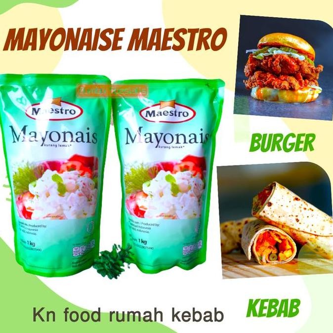 

Tersedia Mayonnaise Maestro 1kg - Saus Mayonais Enak dan Lezat
