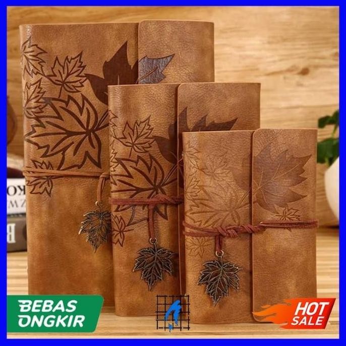 

Tersedia Buku Binder Vintage Catatan Harian Notebook Cover Kulit Leaves 160 Halaman