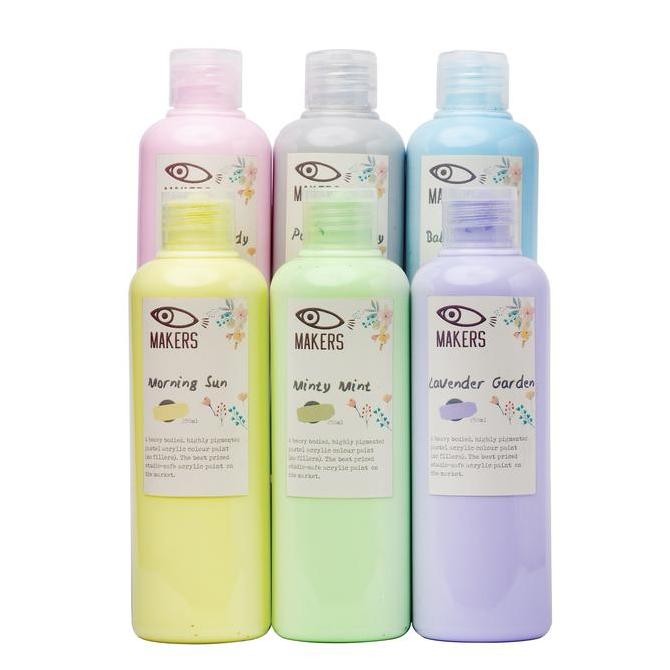 

NEW MAKER'S Acrylic Paints - Pastel Colors for ceramic, pouring & fabric