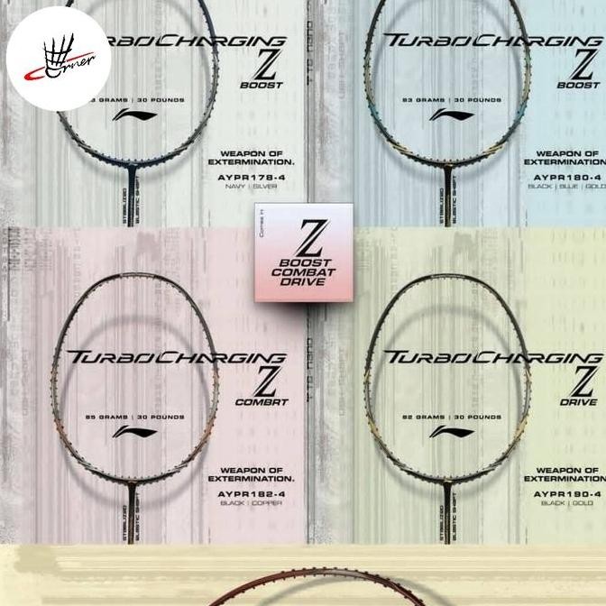 BEBAS ONGKIR - Raket Lining Turbocharging Turbo Charging TC Z Boost Drive Combat Ori