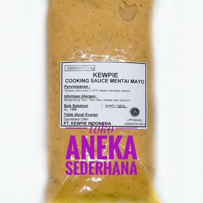 

Tersedia Kewpie Mentai Mayo Cooking Sauce 1Kg - Saus Mentai Jepang Halal