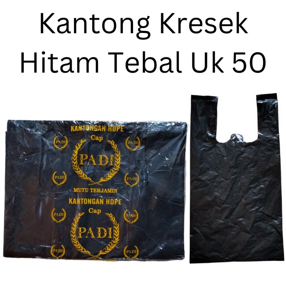 Prermium Hdpe Uk 50 | Kantong Plastik Hitam Tebal Ukuran 50, Kantong Kresek 50 Jumbo/Super Jumbo Pre