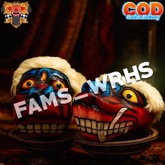 Barongan Kepruk Banteng Kepala Barongan Jaranan Barong Reog Devil Jawa Timur