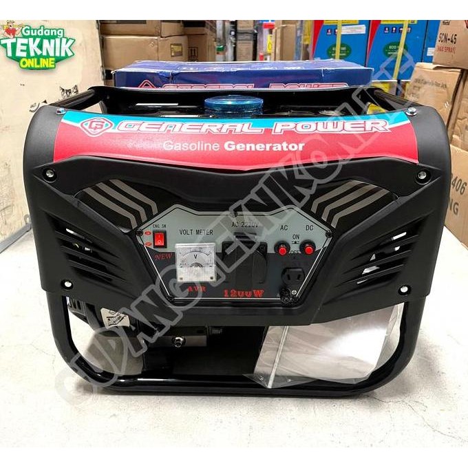 GENSET LISTRIK 1200W GENERAL POWER ET2500C AVR / GASOLINE GENERATOR GENSET JENSET 1200 WATT BENSIN E