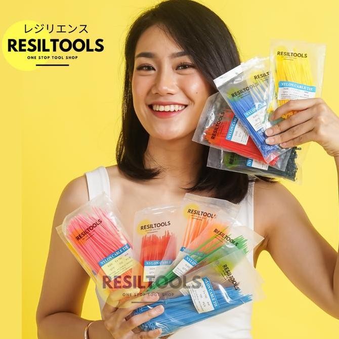 

Diskon! Cable Ties 10cm Warna Kuning - Kabel Tis 100mm Yellow Isi 100pcs