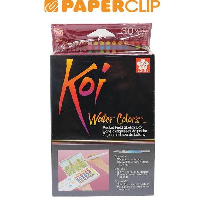 

TERMURAH - WATER COLOR SET XNCW30N KOI SAKURA 30 COLOR