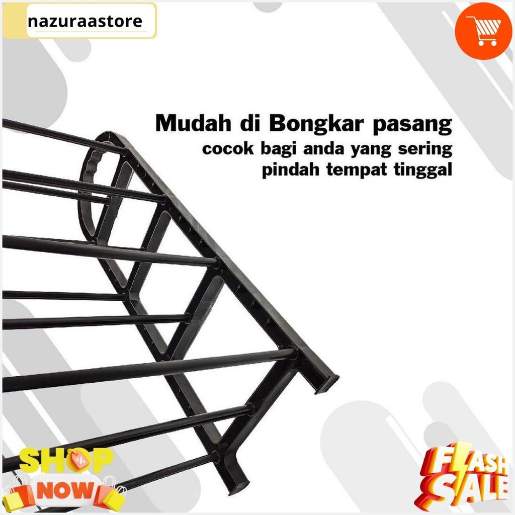 Rak Sepatu Sandal 4 Susun | Rak Sepatu Serbaguna Ch-104 Terlaris