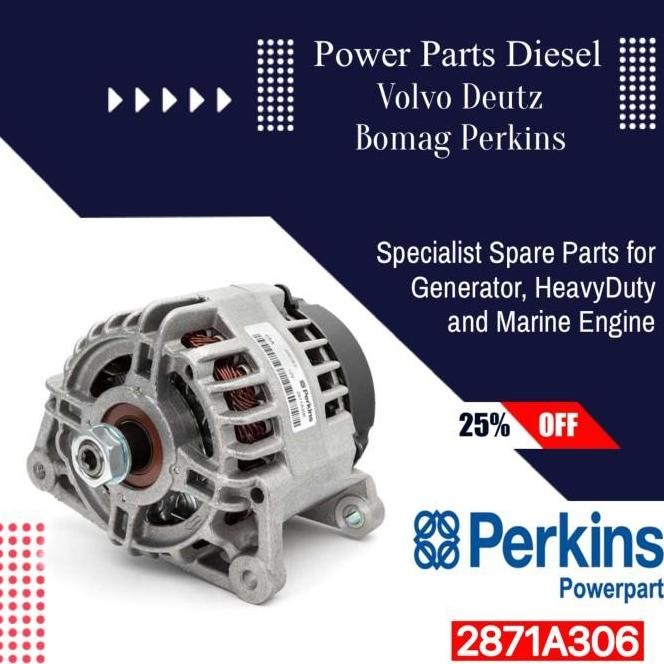 2871A306 Alternator Perkins Genuine Termurah