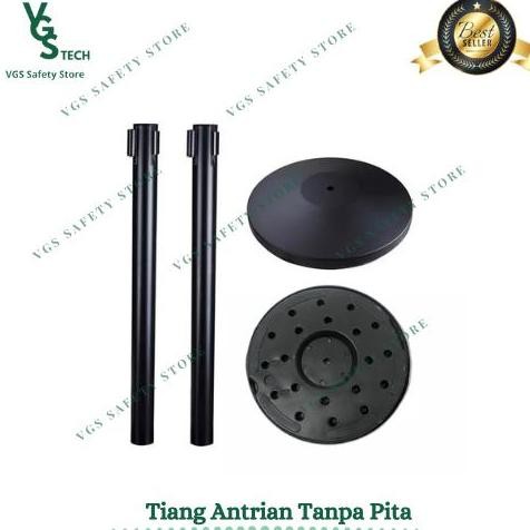 

Tiang Antrian Stainless + Tatakan Set Tanpa Pita New Stok