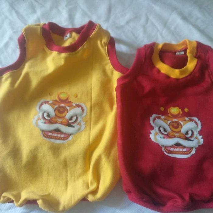 LFM baju kucing anjing kecil kaos barongsai