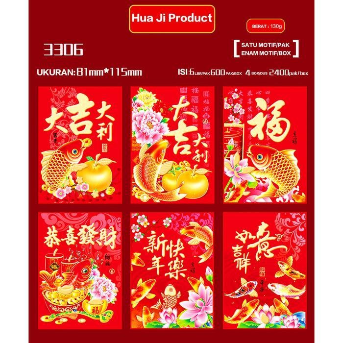 

LFM Angpao Sincia Premium Angpau Amplop Merah Imlek Chinese New Year Ampao Umum Ampau Pakai Harian