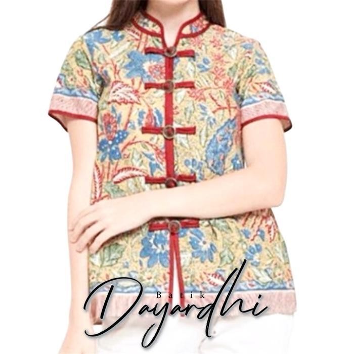 LFM baju imlek wanita batik imlek wanita baju cheongsam wanita