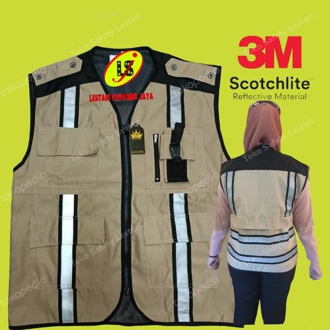 Safety Vest/ Rompi Safety Pu Cream/ Rompi Safety New Stok
