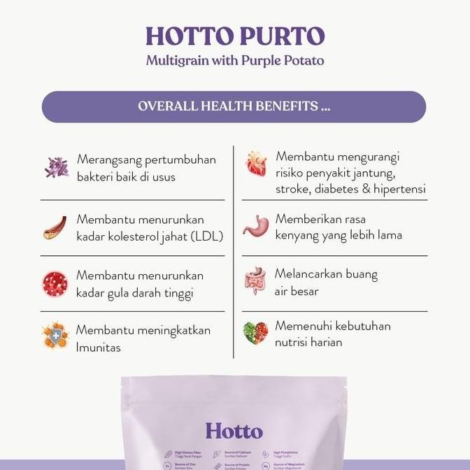 

(Allthebest) Hotto Purto Multigrain with Purple Potato - 2 pouch (32 sachet)