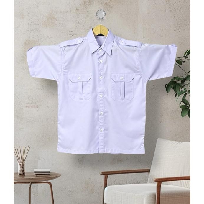 Seenaoutfit Pdh Cowok Kemeja Putih Polos Pria Kerja Kantor Pns Guru Ppl Atasan Baju Kantoran Pria Ju