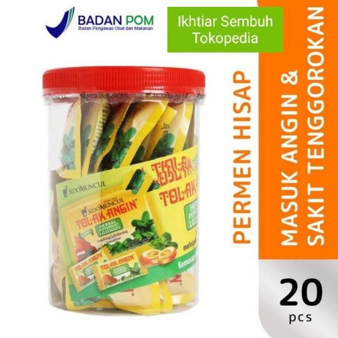 

(Allthebest) Permen Tolak Angin Toples isi 20 Sachet