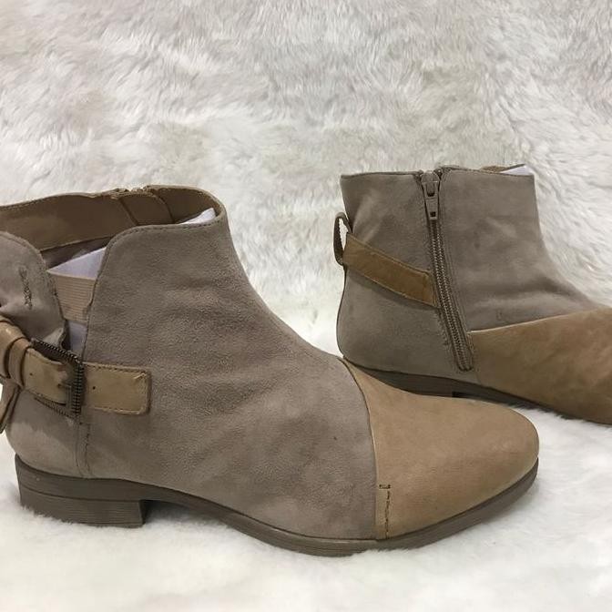 sepatu boots wanita kulit,mid boots winter,boots musim dingin,spm ori LB
