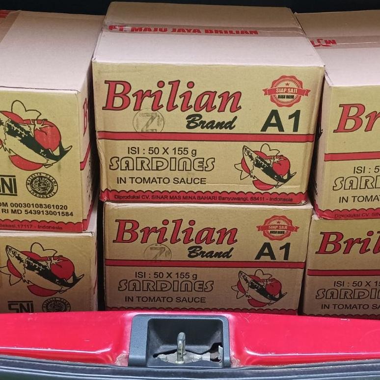 

Ikan Sarden Kaleng Brilian Murah 155Gr Per Karton Isi 50 Kaleng Exp. Date 3 Tahun Terbaru