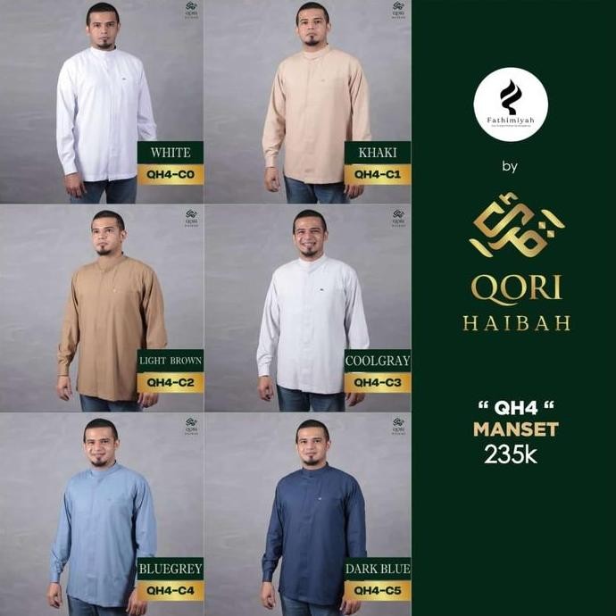 Qori Apparel HAIBAH Baju Koko Casual (Lengan Manset) QH4