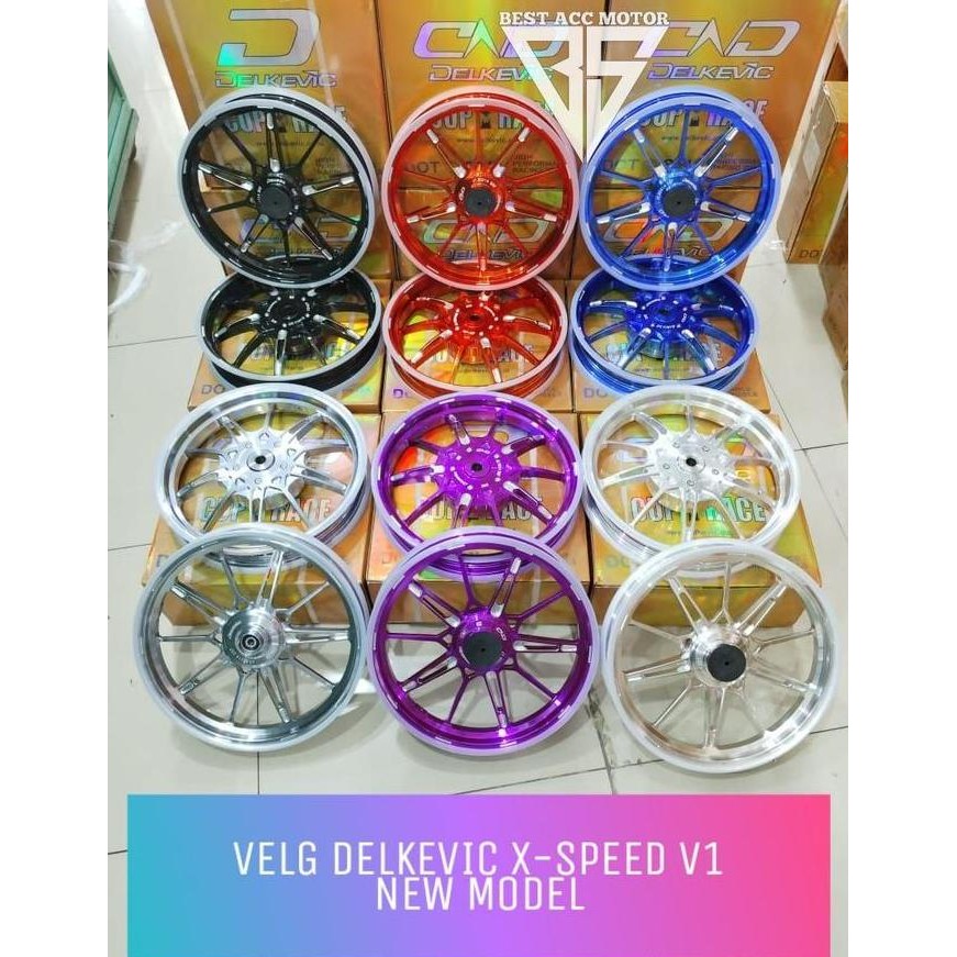 VELG DELKEVIC XSPEED MIO SPORTY M3 BEAT VARIO SCOOPY GENIO RING 14 VELG BEAT VARIO MIO ORIGINAL DAN 