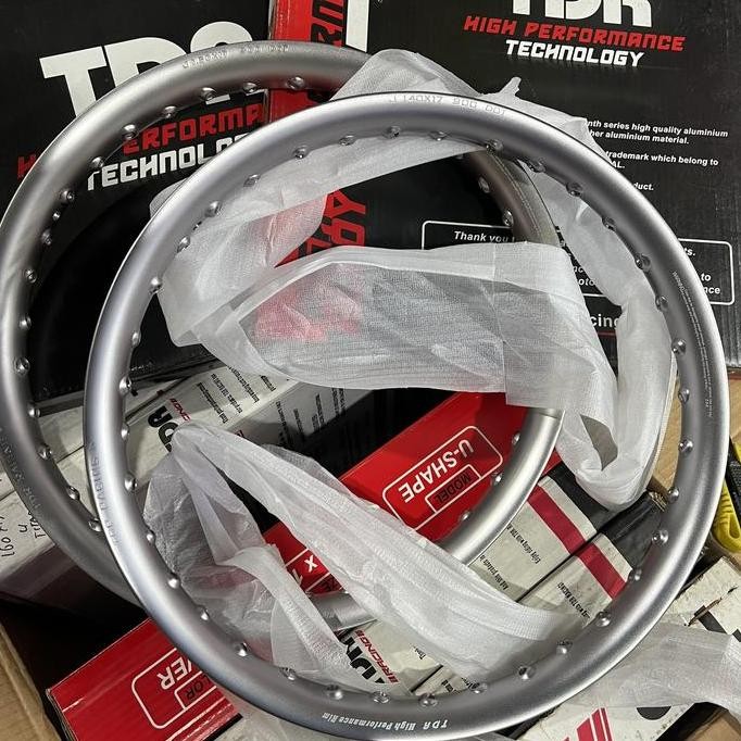 VELG RIMS TDR USHAPE WARNA TITANIUM 120 & 120-17 RATA NINJA150 JUPZ RXKING CB ORIGINAL DAN TERPERCAY