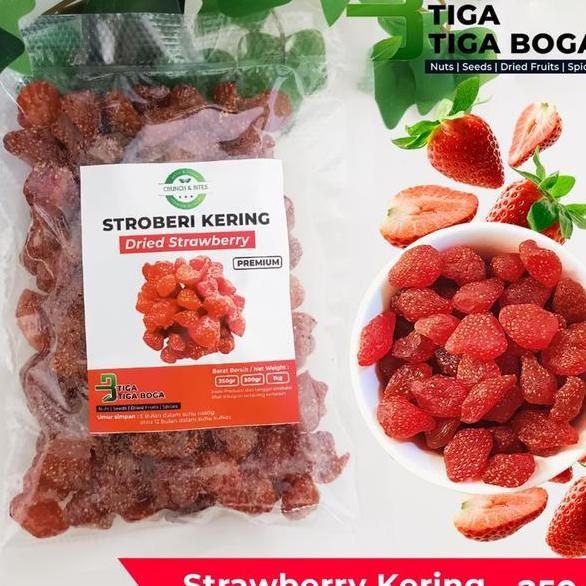 

Buah Strawberry Kering 250 Gram Dried Strawberry Fruit Quality Stroberi