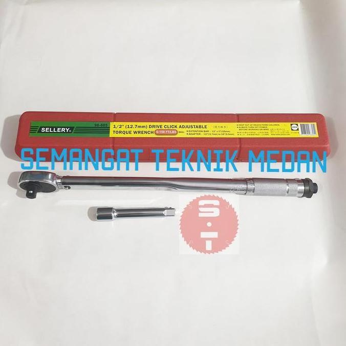 Kunci Torsi Mekanikal Momen Moment Torque Wrench 1/2" 14Kg Y Co
