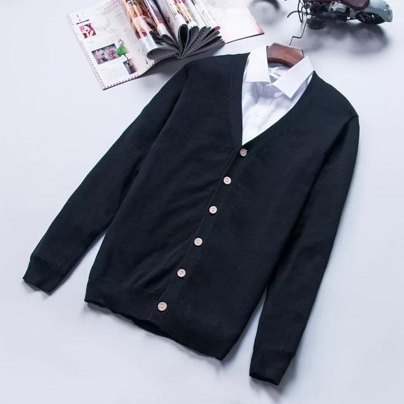 DA30 }} Cardi JB Rajut Cardigan Pria / Cardigan rico size M - L - XL - xxL - JUMBO Knitt cardi pria 