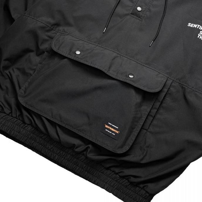 Murah Ssst Maverick Cagoule Jacket Hoodie Hitam