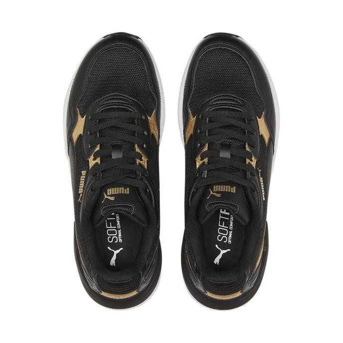 Grosir [Hot Product] Puma Sepatu Wanita X-Ray Speed Lite Distressed Sneakers Black-Black-Team Gold
