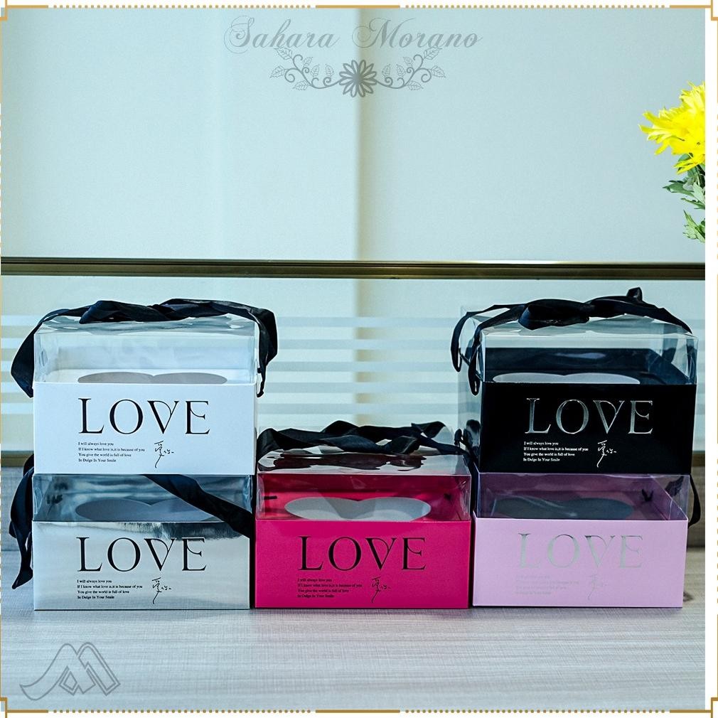 

Flower Box Transparant Box Souvenir Kotak Hadiah Kotak Bunga Mika Box Seserahan aSt
