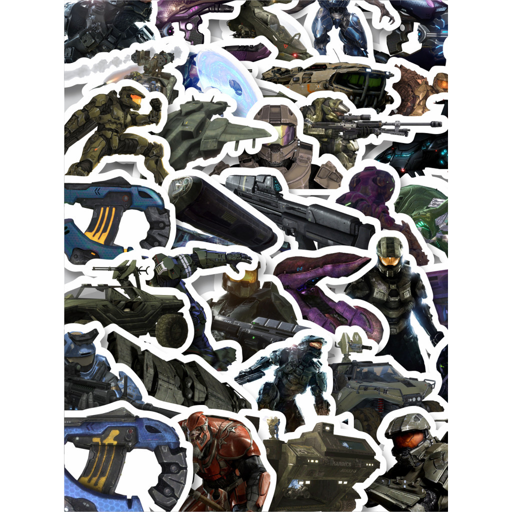 

Stiker Cutting Pack Stiker Game Series Halo Karakter Mix 5 Isi 100Pcs Series Aesthetic Lucu Keren Untuk Koper Bahan Vynil