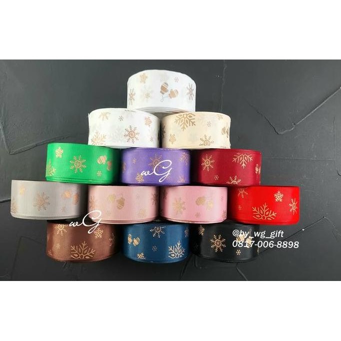 

Baru Pita Natal Merry Christmas Mix Colour 3.8cm x 20 Yard Pita Kado Dekorasi