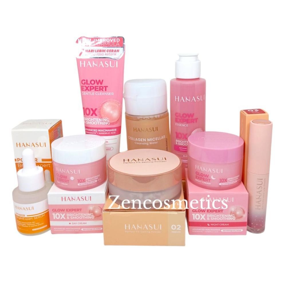 Paket Hanasui Lengkap Paket Make Up + Skincare Hemat Untuk Remaja Mencerahkan Kulit
