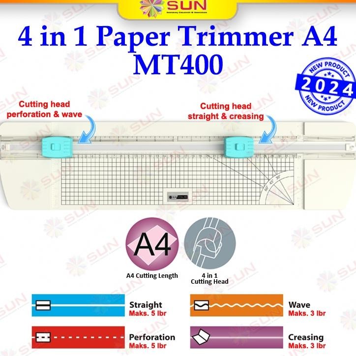 

Alat Potong Kertas 4 In 1 A4A3 Vertikal 30 Cm 12 In 1 863 A4 Sun Cutting Pro Mt400Mt402Cpmt401A4 R Cutter Trimmer Multifungsi A5A4A3 Untuk Potong Garis Lipat Creasing Scng Putus Putus Perforation Potong Gelombang Wave