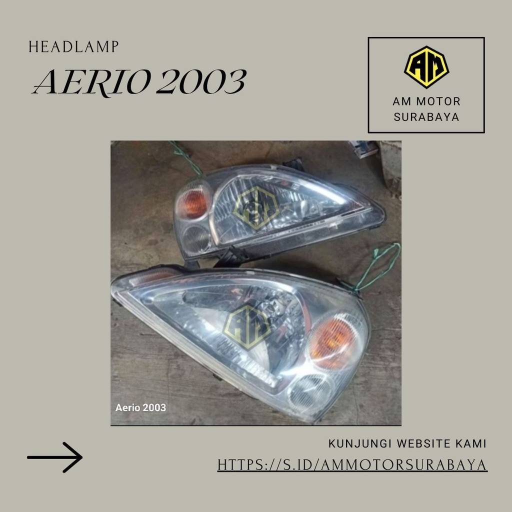 Headlamp AERIO 2003