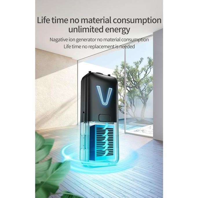 Kalung Antivirus Generator Ion Pembersih Udara Portabel Ion Negative