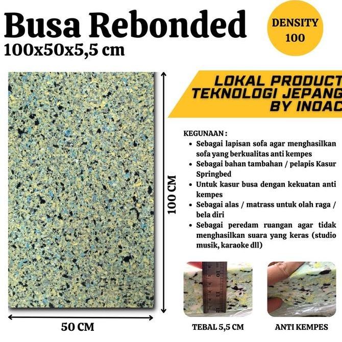 Busa Rebounded, Busa Rebonit 100 -Busa Rebonit Padat ukuran 100x50x5,5
