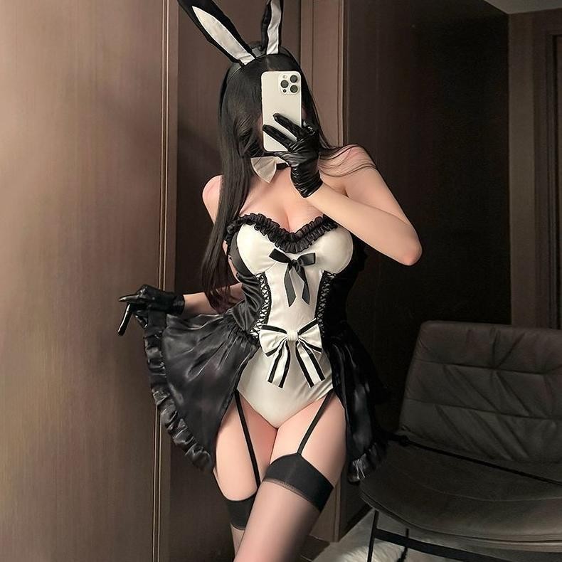 [Purelove]Gadis kelinci lingerie seksi bermain peran kostum godaan piyama seksi