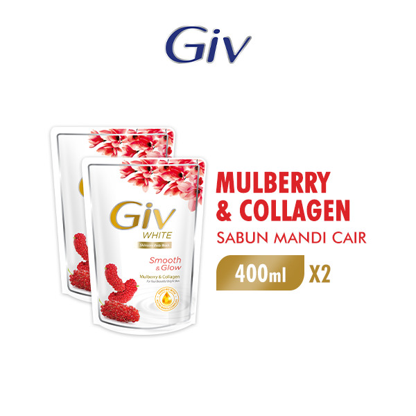 Giv Sabun Mandi Cair Glowing White 400 mL x 2