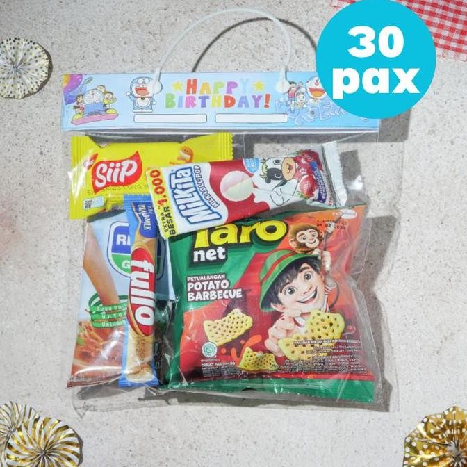

Ready Parcel Snack Ulang Tahun Anak 6.5K Komplit 30 Pax Bingkisan Murah