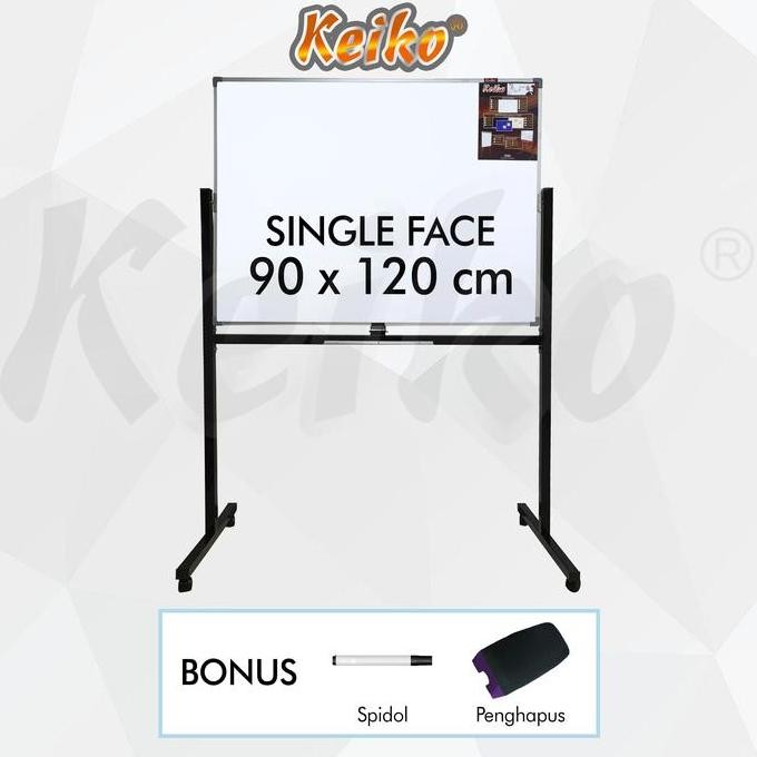 

Siap Kirim Whiteboard Standing Single Face Keiko 90x120cm Papan Tulis Kantor Sekolah