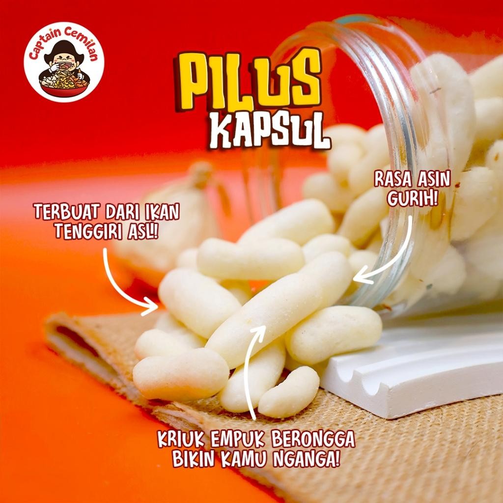 

Ccf 500Gram Pilus Kapsul Original Ikan Tenggiri Ikan Gurih Renyah Captain Cemilan Snack Snack Kiloan Makanan Ringan Cemilan