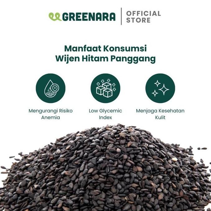

GL Wijen Hitam Panggang 100gr / Roasted Black Sesame Seed