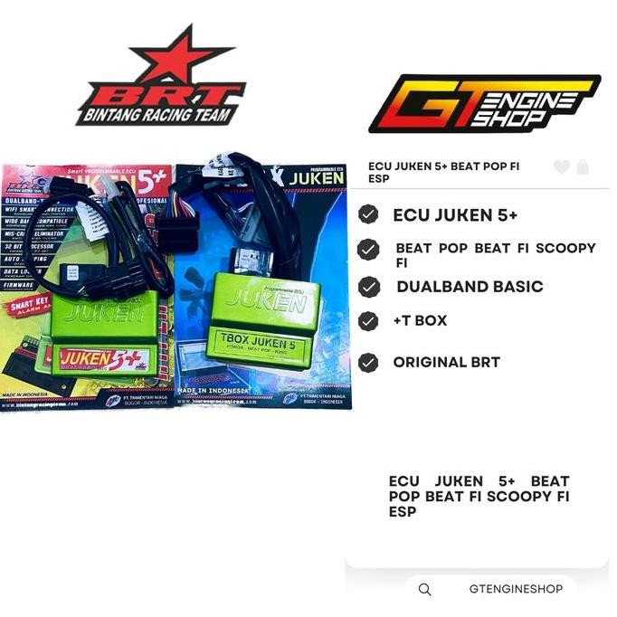 Promo ECU JUKEN 5+ DUALBAND + TBOX BEAT FI SCOOPY FI ECU JUKEN 5+ BEAT FI SCOOPY FI ESP DUALBAND + T