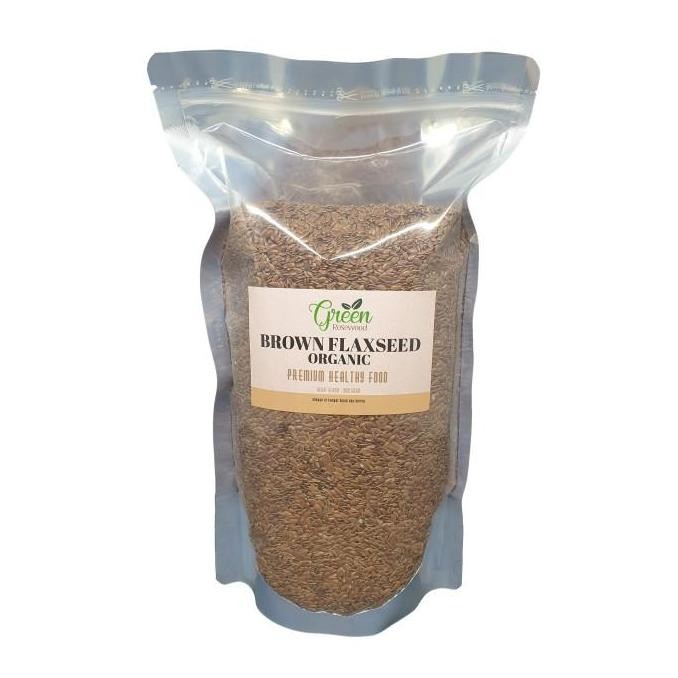 

(Allthebest) ORGANIC BROWN FLAXSEED 1 KG PREMIUM - BIJI RAMI 1000 GRAM - FLAXSEEDS