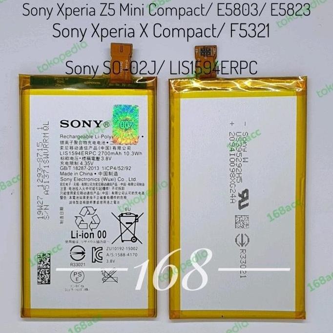 Baterai Batre Sony Xperia X Compact F5321 Batere LIS1594ERPC Original MURAH